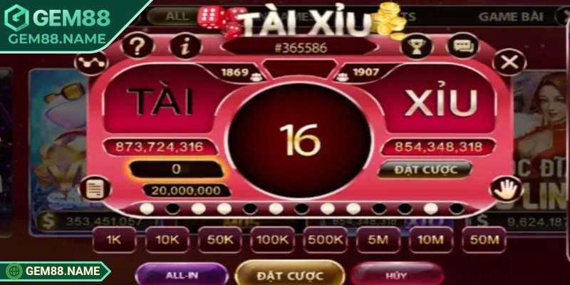 Khám phá sơ lược về game tài xỉu Gem88